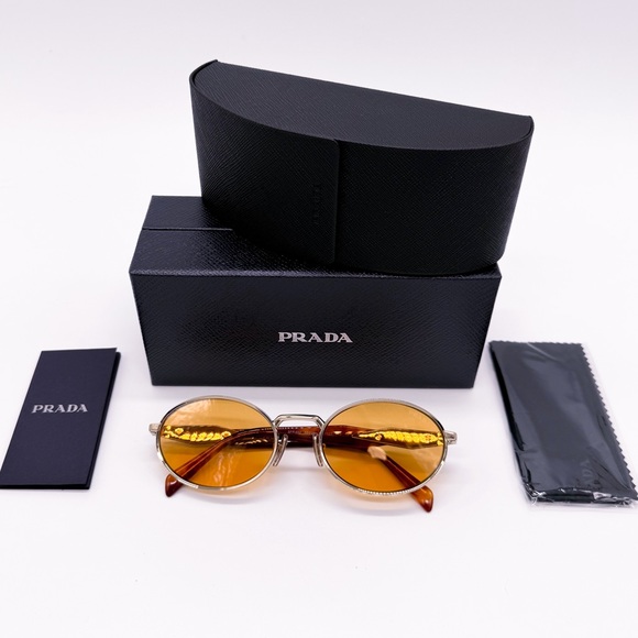NEW PRADA PR65ZS ZVN02Z WOMEN PRADA SUNGLASSES PR 65ZS YELLOW PRADA SPR 65Z - Picture 15 of 15